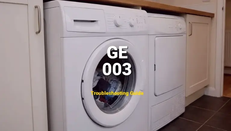 003 Error on GE Dryer? Comprehensive Fix Guide