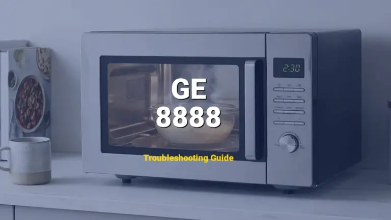 Troubleshooting GE Error Code 8888: What It Means & How to Fix