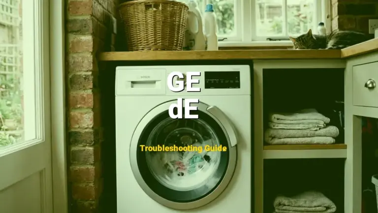 Troubleshooting GE Error Code dE: What It Means & How to Fix