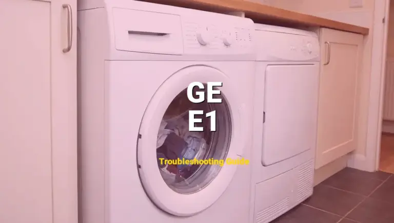 Troubleshooting GE Error Code E1: What It Means & How to Fix