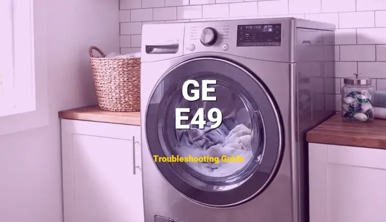 How to Fix GE Washer Error Code E49: Drive Motor Overload (Full Guide)