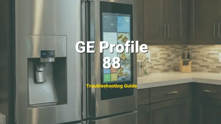 How to Fix GE Profile Refrigerator Error Code 88: Control board or communication error (Full Guide)