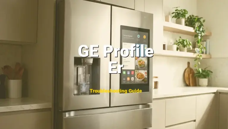 Troubleshooting GE Profile Error Code Er: What It Means & How to Fix