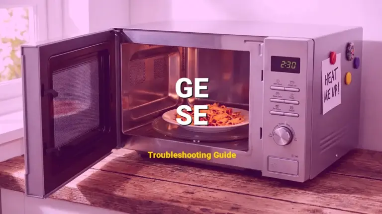 How to Fix GE Microwave Error Code SE: Sensor error detected (Full Guide)