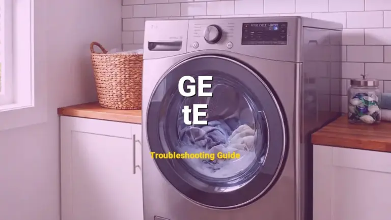How to Fix GE Dryer Error Code tE: Inlet or Outlet Thermistor Error (Full Guide)