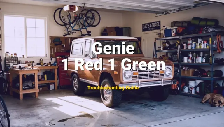 1 Red 1 Green Error on Genie Garage Door Opener? Comprehensive Fix Guide