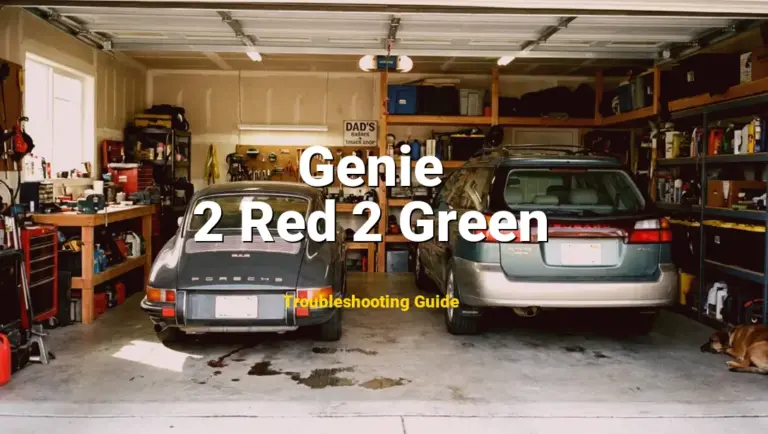 Genie Garage Door Opener Error 2 Red 2 Green Solved: Detailed DIY Repair