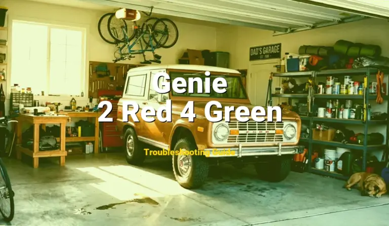How to Fix Genie Garage Door Opener Error Code 2 Red 4 Green: Wireless keypad signal error (Full Guide)