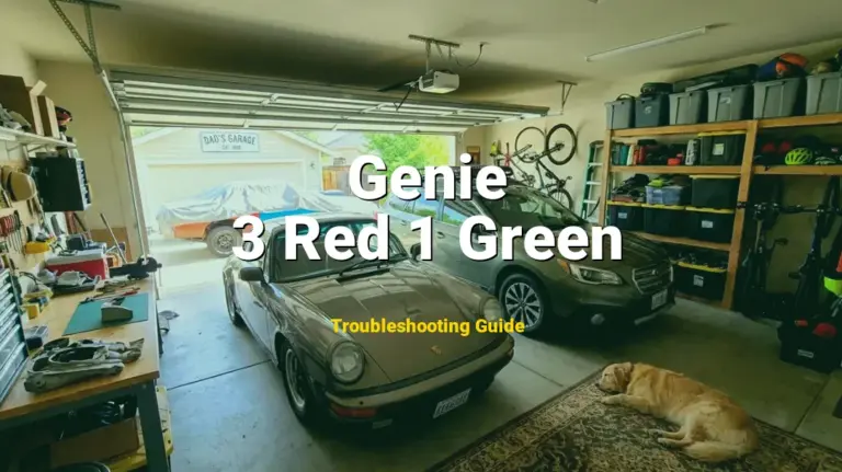 Troubleshooting Genie Error Code 3 Red 1 Green: What It Means & How to Fix