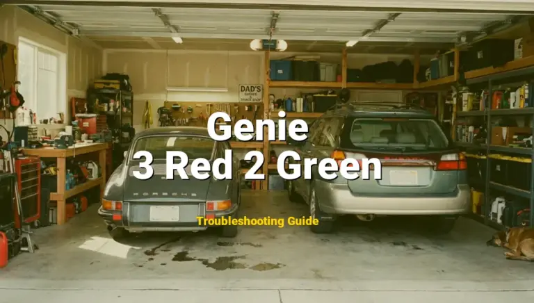 Genie Garage Door Opener Error 3 Red 2 Green Solved: Detailed DIY Repair
