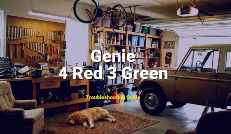 How to Fix Genie Garage Door Opener Error Code 4 Red 3 Green: Encoder speed error (Full Guide)