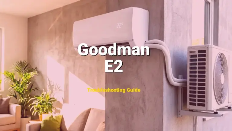 How to Fix Goodman Furnace Error Code E2: High Stage Pressure Switch Error (Full Guide)