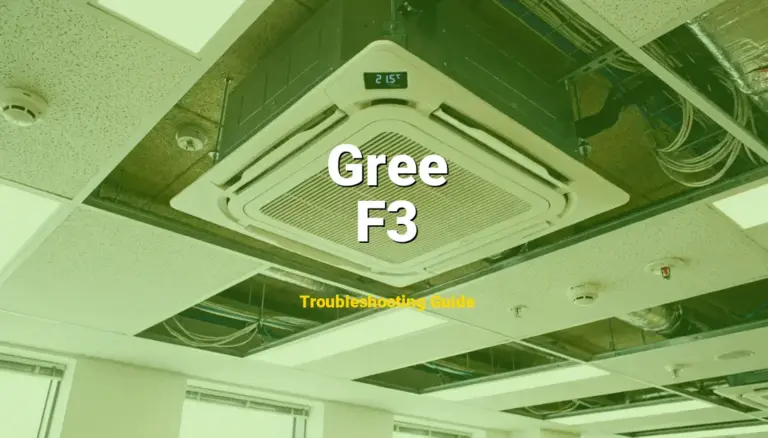 How to Fix Gree Air Conditioner Error Code F3: Outdoor Ambient Temperature Sensor Error (Full Guide)