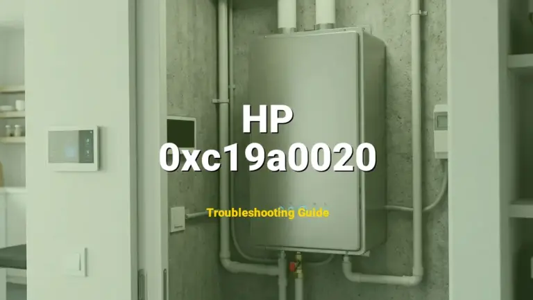 Troubleshooting HP Error Code 0xc19a0020: What It Means & How to Fix