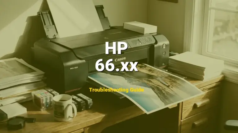 Troubleshooting HP Error Code 66.xx: What It Means & How to Fix