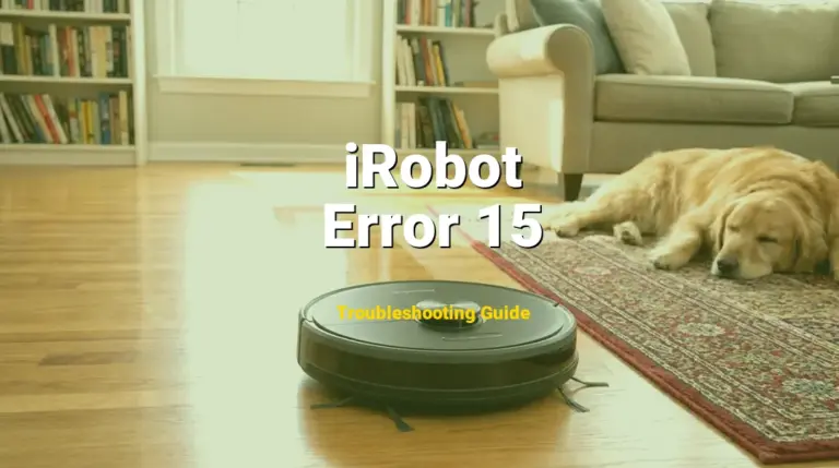 iRobot Roomba Error Error 15 Solved: Detailed DIY Repair