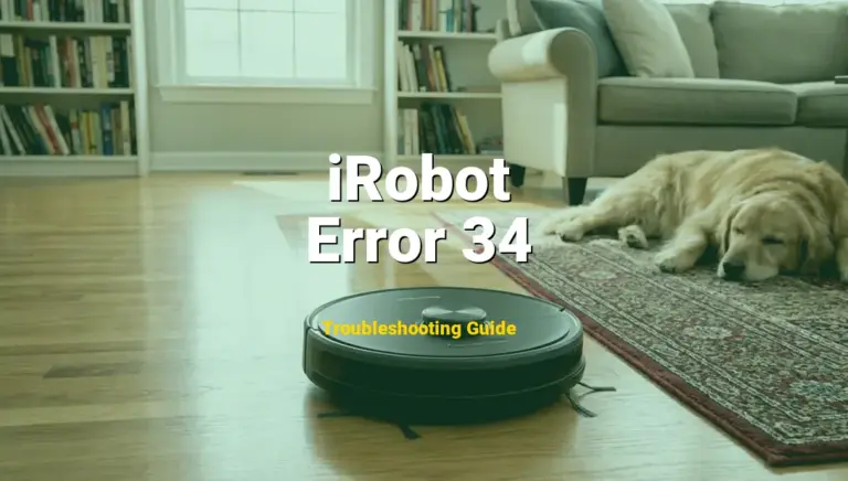 Troubleshooting iRobot Error Code Error 34: What It Means & How to Fix
