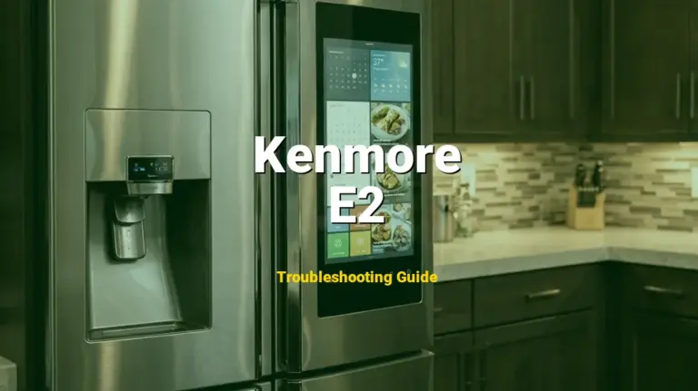 How to Fix Kenmore Refrigerator Error Code E2: Refrigerator Sensor Error (Full Guide)