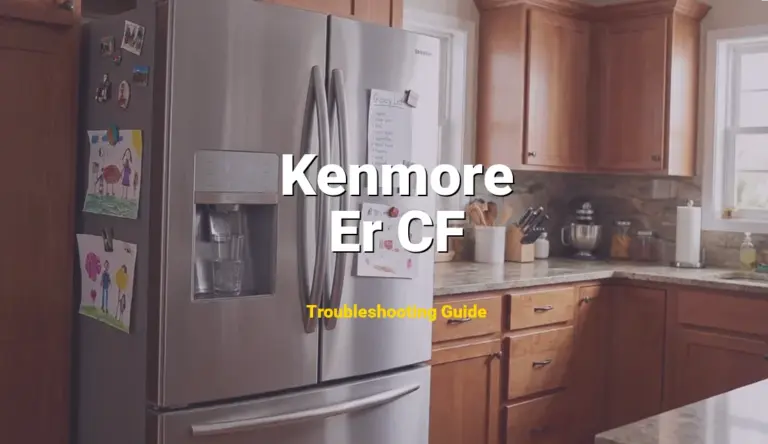 Kenmore Refrigerator Error Er CF Solved: Detailed DIY Repair