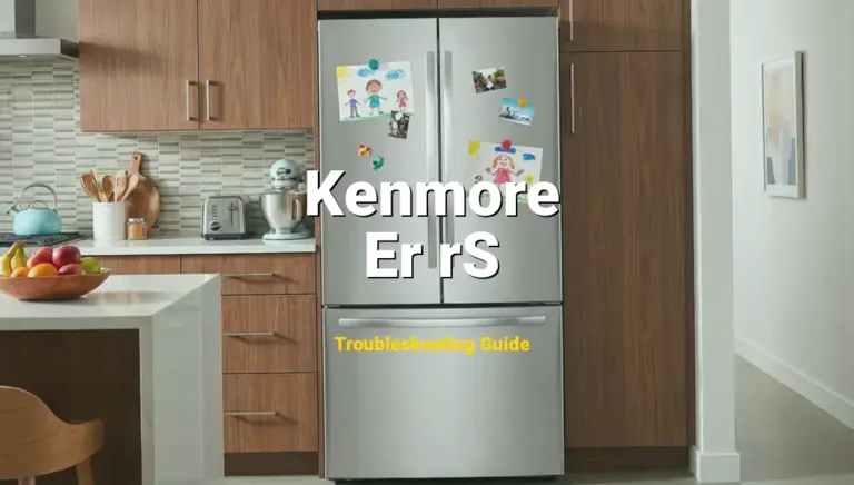 Er rS Error on Kenmore Refrigerator? Comprehensive Fix Guide