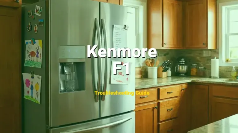 How to Fix Kenmore Refrigerator Error Code F1: Main Control Board Error (Full Guide)