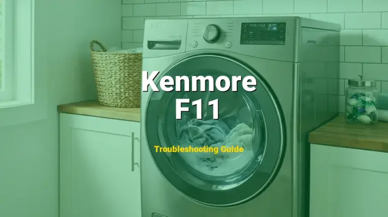 Troubleshooting Kenmore Error Code F11: What It Means & How to Fix