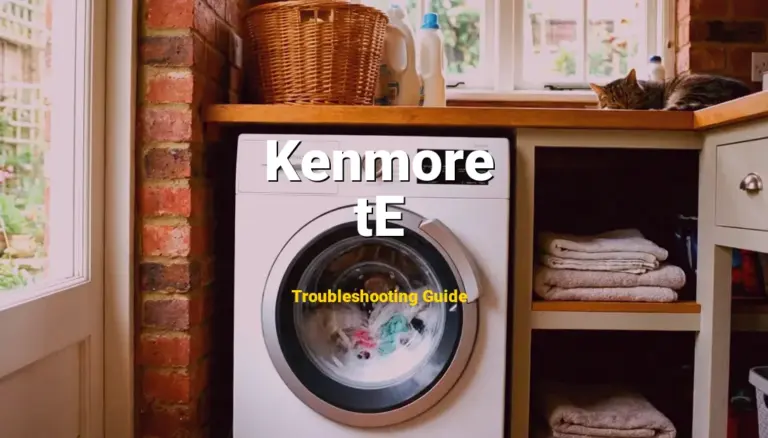 Troubleshooting Kenmore Error Code tE: What It Means & How to Fix