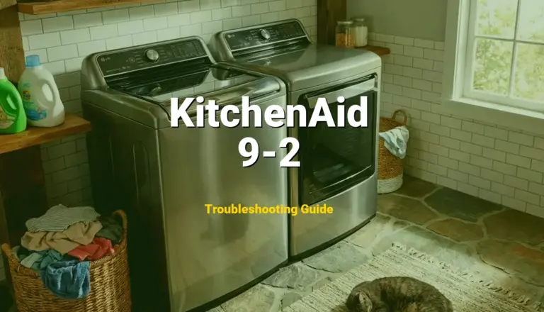 How to Fix KitchenAid Dishwasher Error Code 9-2: Diverter Motor Electrical Error (Full Guide)