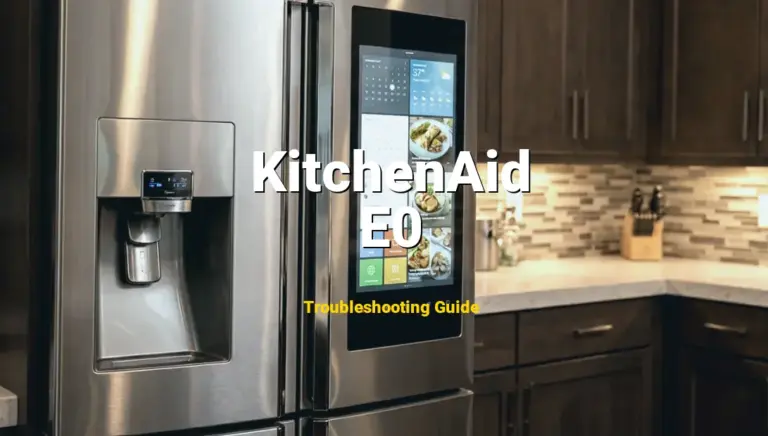 KitchenAid Refrigerator Error E0 Solved: Detailed DIY Repair