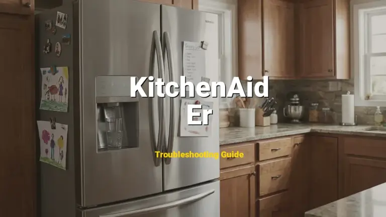 Er Error on KitchenAid Refrigerator? Comprehensive Fix Guide