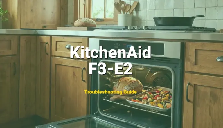 How to Fix KitchenAid Oven Error Code F3-E2: Warming drawer sensor error (Full Guide)
