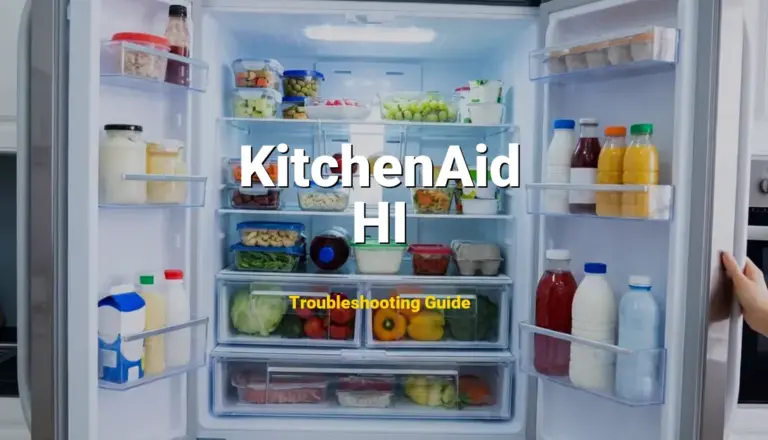 KitchenAid Refrigerator Error HI Solved: Detailed DIY Repair
