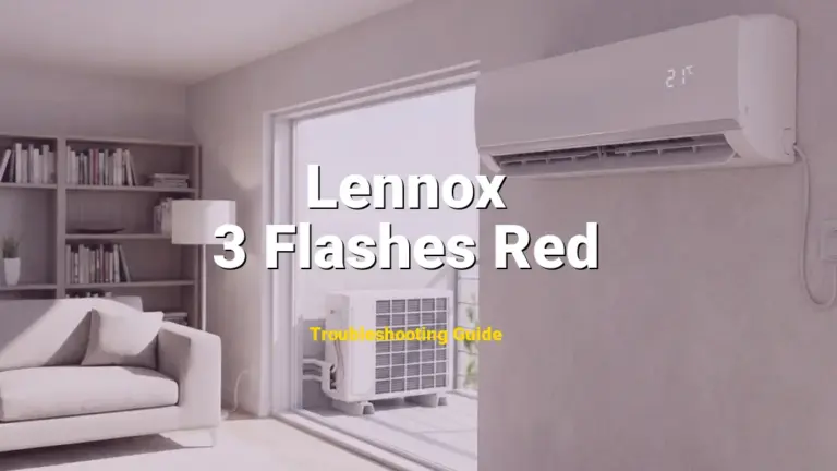 Lennox Furnace Error 3 Flashes Red Solved: Detailed DIY Repair