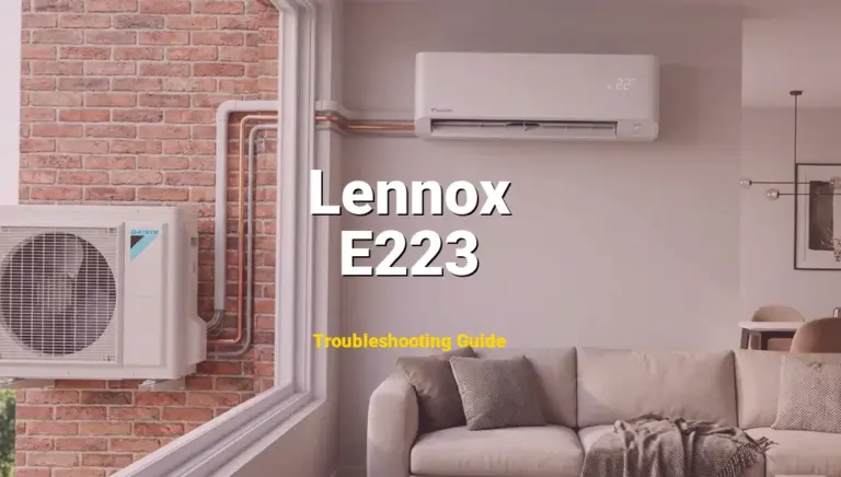 Troubleshooting Lennox Error Code E223: What It Means & How to Fix