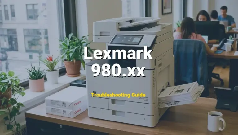 980.xx Error on Lexmark Printer? Comprehensive Fix Guide