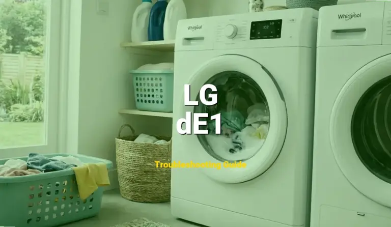 dE1 Error on LG Top Load Washer? Comprehensive Fix Guide