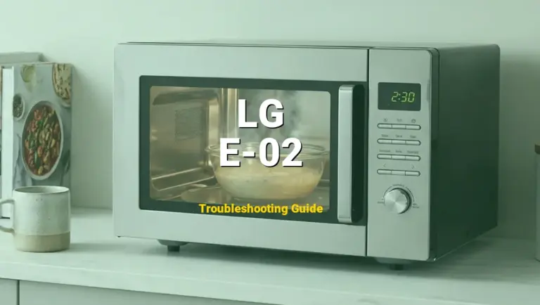 How to Fix LG Microwave Error Code E-02: Temperature Sensor Shorted (Full Guide)