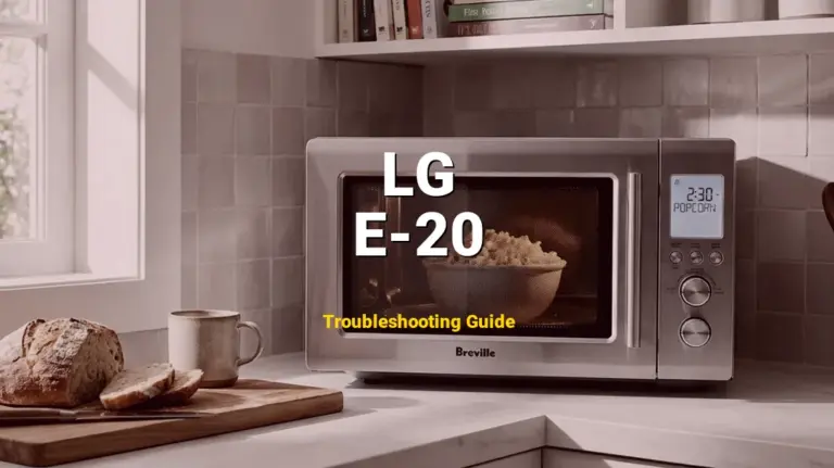 LG Microwave Error E-20 Solved: Detailed DIY Repair