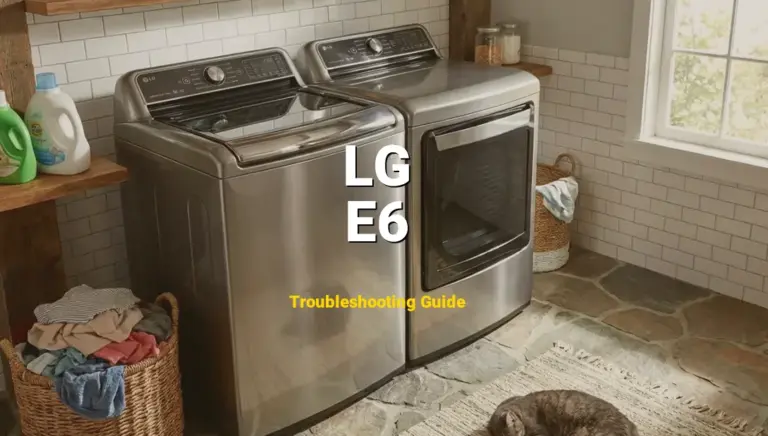 LG Top Load Washer Error E6 Solved: Detailed DIY Repair