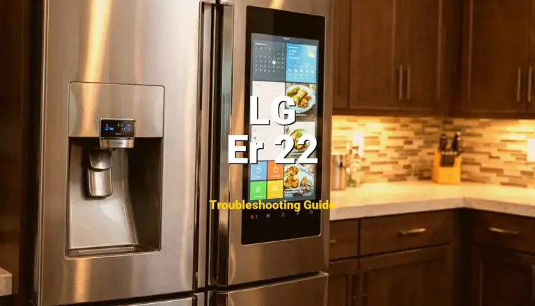 Er 22 Error on LG InstaView Refrigerator? Comprehensive Fix Guide