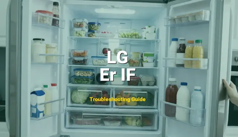 LG InstaView Refrigerator Error Er IF Solved: Detailed DIY Repair