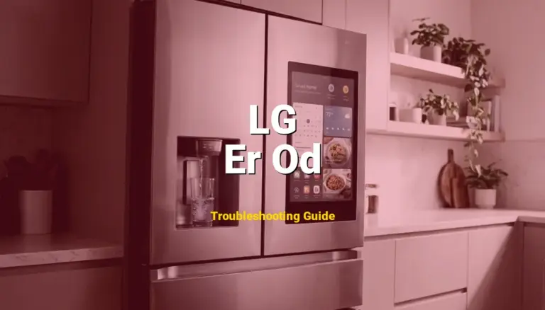 LG InstaView Refrigerator Error Er Od Solved: Detailed DIY Repair