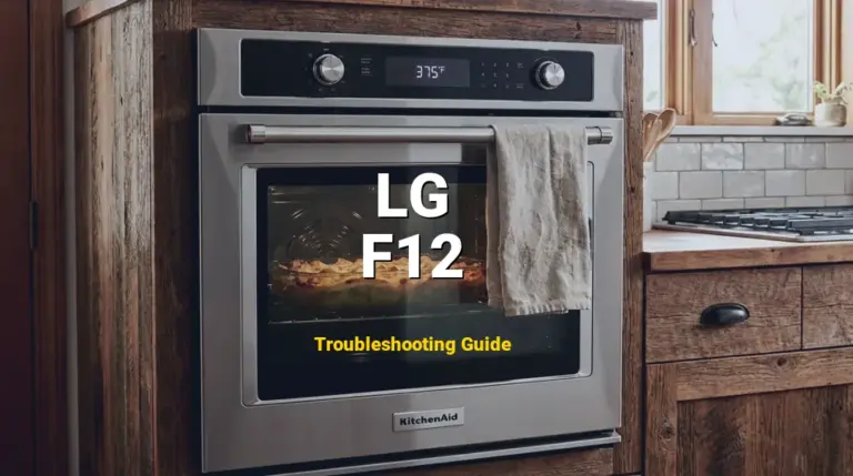 How to Fix LG Oven Error Code F12: EEPROM Error (Full Guide)
