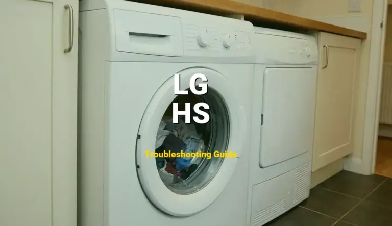 How to Fix LG Dryer Error Code HS: Humidity sensor error (Full Guide)