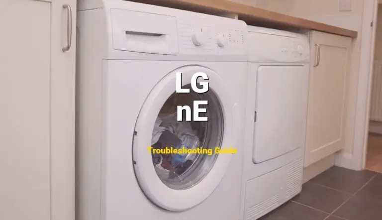 How to Fix LG Front Load Washer Error Code nE: Wi-Fi Communication Error (Full Guide)