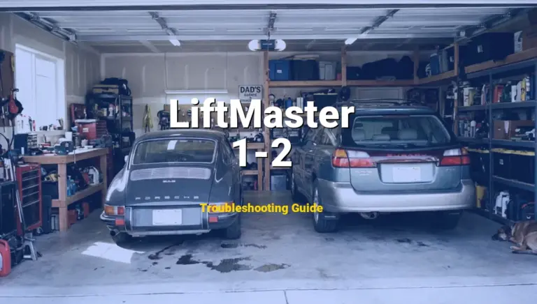 1-2 Error on LiftMaster Garage Door Opener? Comprehensive Fix Guide