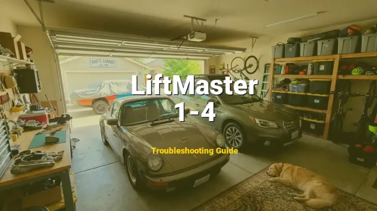 1-4 Error on LiftMaster Garage Door Opener? Comprehensive Fix Guide