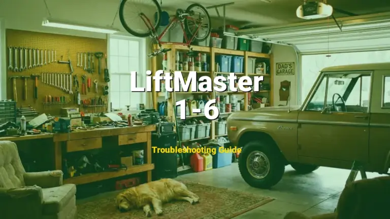 Troubleshooting LiftMaster Error Code 1-6: What It Means & How to Fix