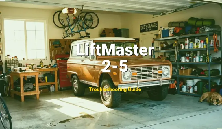 How to Fix LiftMaster Garage Door Opener Error Code 2-5: Program limit error (Full Guide)