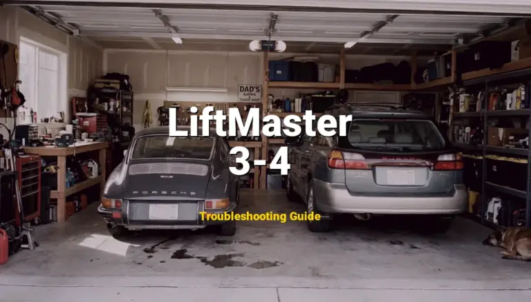 3-4 Error on LiftMaster Garage Door Opener? Comprehensive Fix Guide